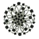 Broche Elegante Strass Flor Casual e Festa Akasaki BRG20735 Broche Elegante Strass Flor Casual e Festa Akasaki BRG20735