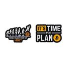 Broche Evolution of Money & Plan Bitcoin Alloy 3x2,1 cm
