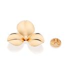 Broche flor abaulada banhado a ouro 542866 Rommanel Cor:Dourado Broche flor abaulada banhado a ouro 542866 Rommanel Cor:Dourado