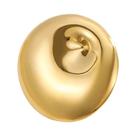 Broche Geométrico De Aço Inoxidável Banhado a Ouro 18k, Acessório De Vestuário De Joalheria