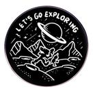 Broche Let's Go Exploring Space Adventure Astronaut 3x3cm Broche Let's Go Exploring Space Adventure Astronaut 3x3cm