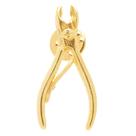 Broche Manicure Alicate Folheado A Ouro 18k Broche Manicure Alicate Folheado A Ouro 18k