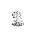 Broche Nossa Senhora Aparecida com Detalhes Banhado a Prata Broche Nossa Senhora Aparecida com Detalhes Banhado a Prata