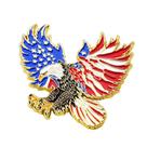 Broche Pin American Bald Eagle Patriotic USA Flag Wings