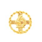 Broche Pin Biomedicina Biomédica Folheado A Ouro 18k