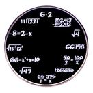 Broche Pin Creative Math Formula Black Alloy Lapel Pin