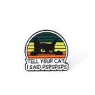 Broche Pin Cute Cat Funny Blouse, emblema de lapela, liga de 7 g