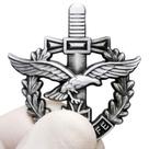 Broche Pin Eagle Emblem, estilo militar, liga de prata retrô