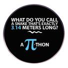Broche Pin Funny Math Pi Black Alloy Lapel Badge