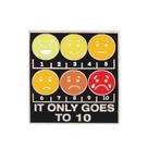 Broche Pin Funny Pain Scale 110 Emoji Faces Enamel Bad