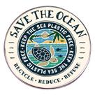 Broche Pin Save the Ocean Environmental Lapel Crachá