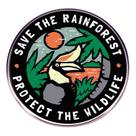 Broche Pin Save the Rainforest Wildlife Protection Alloy