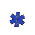 Broche Pin Star of Life com esmalte de liga azul Caduceus Symbol Broche Pin Star of Life com esmalte de liga azul Caduceus Symbol