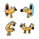 Broche Pins Creative Cartoon Cat Dog Funny Yellow Animal Broche Pins Creative Cartoon Cat Dog Funny Yellow Animal