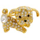 Broche Strass Cachorrinho BRG0048 Broche Strass Cachorrinho BRG0048