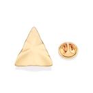 Broche triângulo com textura ondulada 542884 Rommanel