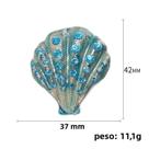 Broche Unissex Feminino De Esmalte Com Estrela-do-mar, Pérola, Concha E Planta Marinha - Acessórios Broche Unissex Feminino De Esmalte Com Estrela-do-mar, Pérola, Concha E Planta Marinha - Acessórios