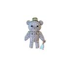 Broche Urso com Zircônias e Pedra Gota - Broche Urso com Zircônias e Pedra Gota -