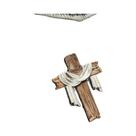 Broche Vintage Branco Em Forma De Cruz, Presente De Fé Para Seguidores De Jesus, Estilo Clássico