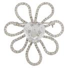 Broche Zircônia Coração BRG26480