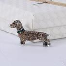 Broches De Dachshund Com Strass Para Mulheres, Pins De Lapela Unissex, Presentes Para Festas E Broches De Dachshund Com Strass Para Mulheres, Pins De Lapela Unissex, Presentes Para Festas E