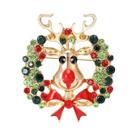 Broches De Sino De Natal Com Strass E Esmalte Unissex Feminino Para Festas E Banquetes - Acessórios