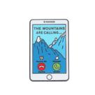 Brooch Pin Alloy Mountains está chamando a Creative Phone Screen Brooch Pin Alloy Mountains está chamando a Creative Phone Screen