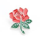 Brooch Pin Alloy Red Rose Flower para blusa e jaqueta de lapela Brooch Pin Alloy Red Rose Flower para blusa e jaqueta de lapela