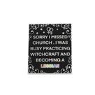 Brooch Pin Funny Quote Black Retangle Alloy Lesbian
