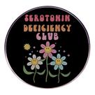 Brooch Pin Funny Quote Cartoon Flower Design Alloy