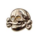 Brooch Pin Retro Skull, emblema de lapela de metal em liga gótica