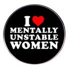 Brooch Pins Funny Quote Round Alloy Emblema I” 3x3cm