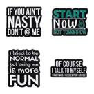 Brooch Pins Set Creative Motivational Start Now Be You Brooch Pins Set Creative Motivational Start Now Be You