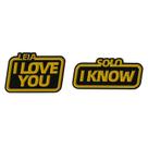Brooch Pins Set Creative Quote I Love You and I Know
