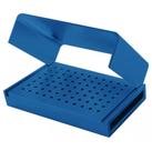 Broqueiro alumínio 60 furos ca azul - microdont