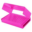 Broqueiro alumínio 60 furos fg pink - microdont