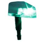 Brucutu Esguicho Agua Parabrisa Led Neon Cromado E Verde Par