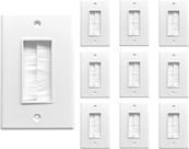 Brush Wall Plates Cable Pass Through BestMounts, pacote com 10