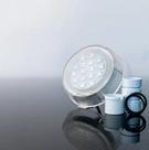 Brustec refletor 9w rgb c/ cabo 2 mts led