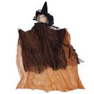Bruxa Decoração de Halloween Enfeite para Pendurar na Porta e Arvores Boneca Feiticeira Bruxinha de Pano Luxuosa