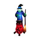 Bruxa Inflável de Halloween com Luzes LED 8FT - Decoração de Halloween para Interiores Bruxa Inflável de Halloween com Luzes LED 8FT - Decoração de Halloween para Interiores