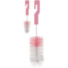 Buba Kit Escovas para Mamadeira e Bico com Esponja Rosa