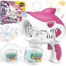 Bubble Gun Dolanus Shark Bubbles Machine Blaster para crianças