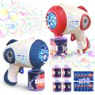Bubble Gun Eaglestone 2 para crianças com luz e 4 recargas Bubble Gun Eaglestone 2 para crianças com luz e 4 recargas