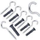 Bucha 6mm + Gancho Kit 300 Peças (150 Buchas + 150 Ganchos) VitalMG