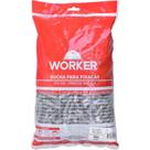 Bucha 8 Nylon 40mm Para Parede Maciça 500 Peças Worker Bucha 8 Nylon 40mm Para Parede Maciça 500 Peças Worker