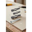 Bucha 8mm Com Parafuso Para Parede Oca - 100pçs Bucha 8mm Com Parafuso Para Parede Oca - 100pçs