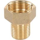 Bucha Aumento Torneira Metais Rei Latao Amarelo 1/2X3/4 10030 - Kit C/6 Bucha Aumento Torneira Metais Rei Latao Amarelo 1/2X3/4 10030 - Kit C/6