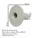 Bucha De Passagem P/Cabos C/50 Sfor