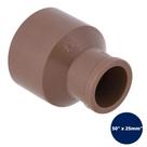 Bucha de Redução Longa PVC Marrom Soldável 1.1/2x3/4" 50x25mm Tigre